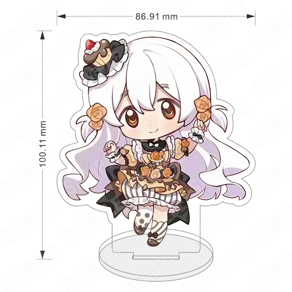Acrylic Puella Magi Madoka Magica 10CM Stand Keychain Madoka Homura Mami Kyoko Chibi Lolita Desk Decor Collectible Gift for Fans