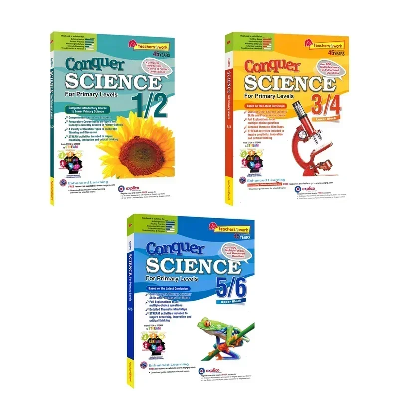 Books ofA Book SAP Conquers Science Elementary School Basic Version 1-6 Grade Singapore Science Teaching Supplementary Textbook