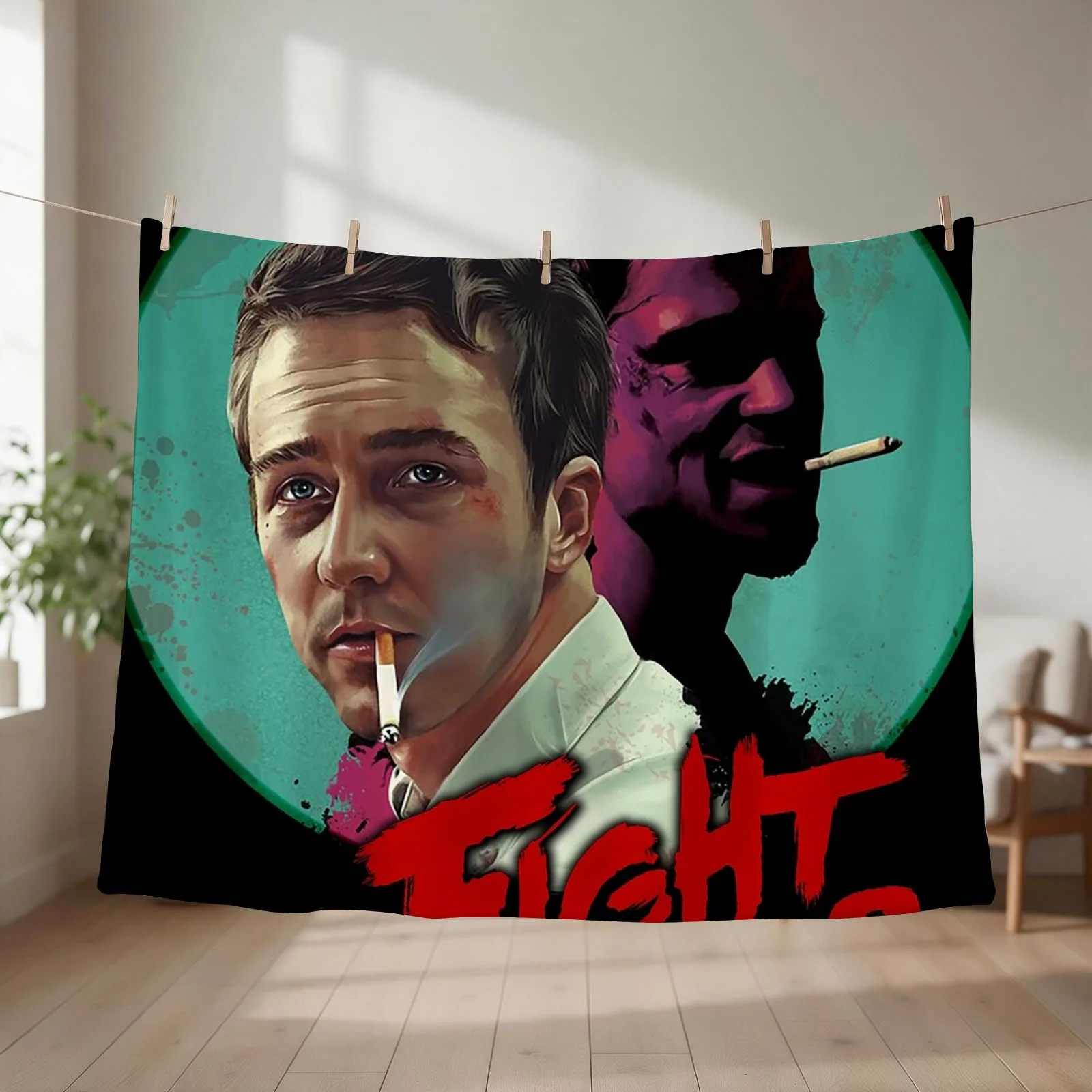Fight Club Throw Blanket sofa bed Luxury St Travel Bed Fashionable Blankets