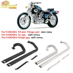 For YAMAHA XV400 Virago 400 1991 - 2004 For YAMAHA Xv 535 Vago 535 1987 - 2004 Motorcycle Exhaust System Front Middle Link Pipe