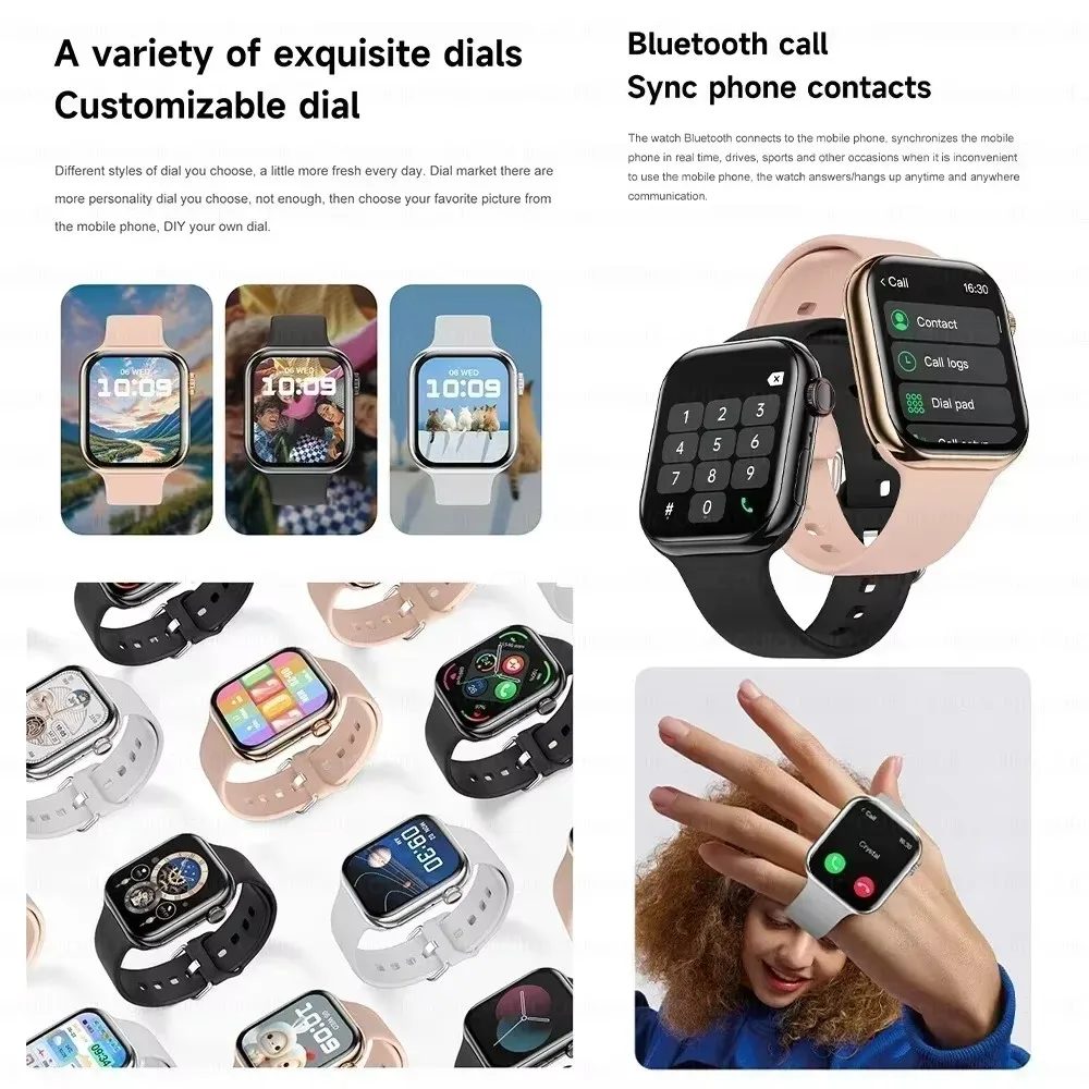 Nuevo Reloj Inteligente GPS 2026 para Apple Watch 10, Reloj Inteligente para Hombre con Pantalla HD AMOLED, Memoria, Música, Sonido Envolvente 3D, Llamadas Bluetooth, Resistente al Agua, para Mujer - Image 3