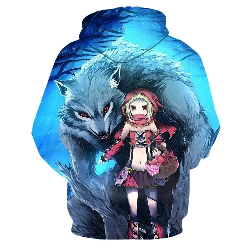 3D-Druck Hoodie mit Wolf-Motiv für Herren und Damen, modischer, lässiger Oversize-Pullover, Hip-Hop, Harajuku, Streetwear – Detail 36
