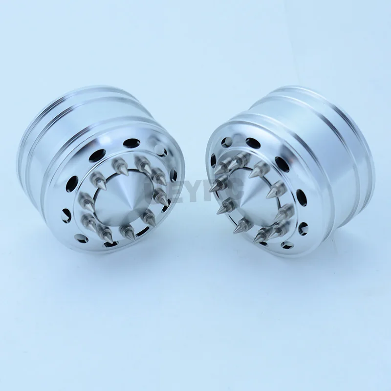 2pcs Metal Drive Wheel Wide Hub Rim for 1/14 Tamiya RC Dump Truck SCANIA 770S R620 VOLVO BENZ Arocs MAN TGX LESU Car Accessories