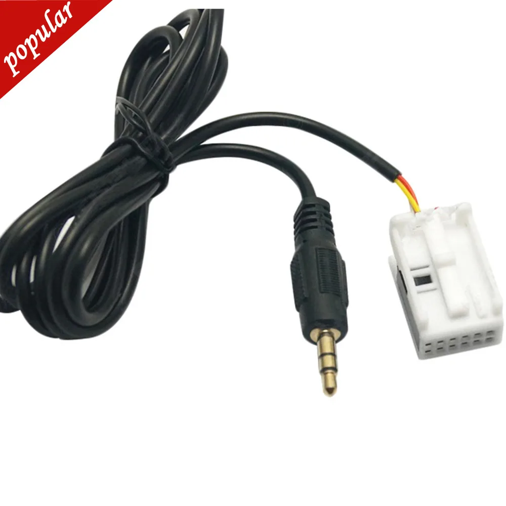 

2024 CD Changer 3.5MM Audio Aux Cable For Peugeot 307 308 Citroen C4 RD4 12Pin Car Styling Parts