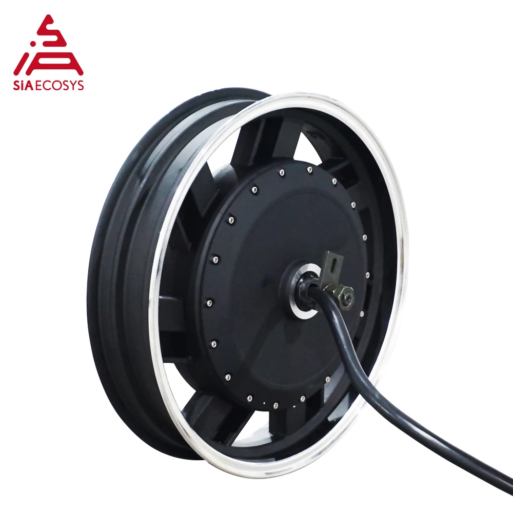 

SiAECOSYS QS273 17X3.5inch 8000W 72V 120kph Hub Motor With EM200-2SP Controller Powertrain Kits For Electric Motorcycle