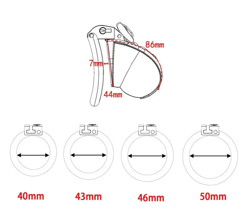 Cute Pink Bow Chastity Cage Male Bondage Lower Body Device with 4 Size Rings Sissy Cock Cage Anti Cheating Sex Toys for Men Gay view 5