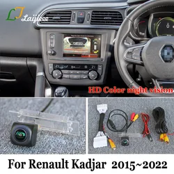 For Renault Kadjar 2015 2016 2017 2018 2019~2022 OEM Screen HD Night Vision Backup Rearview Reverse Camera With Adapter Cable