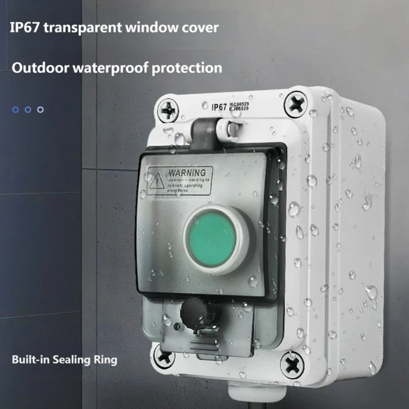 

Electrical Control Box Housing with Outdoor Waterproof Design for Button Mounting and Wiring Cover Applications M4YD
