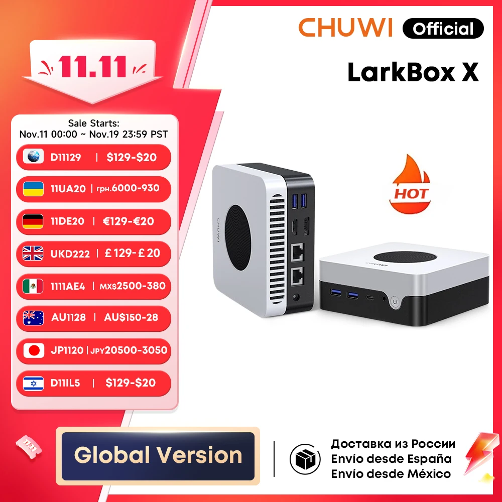 CHUWI LarkBox X Mini PC 12 ГБ ОЗУ 512