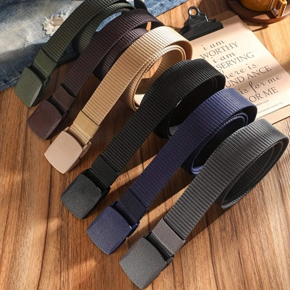 3PCS Men's Belt Outdoor Casual Canvas Belt Metal Free Training Tactical Belt With Pants Jeans Belt Sports Belts For Men Women