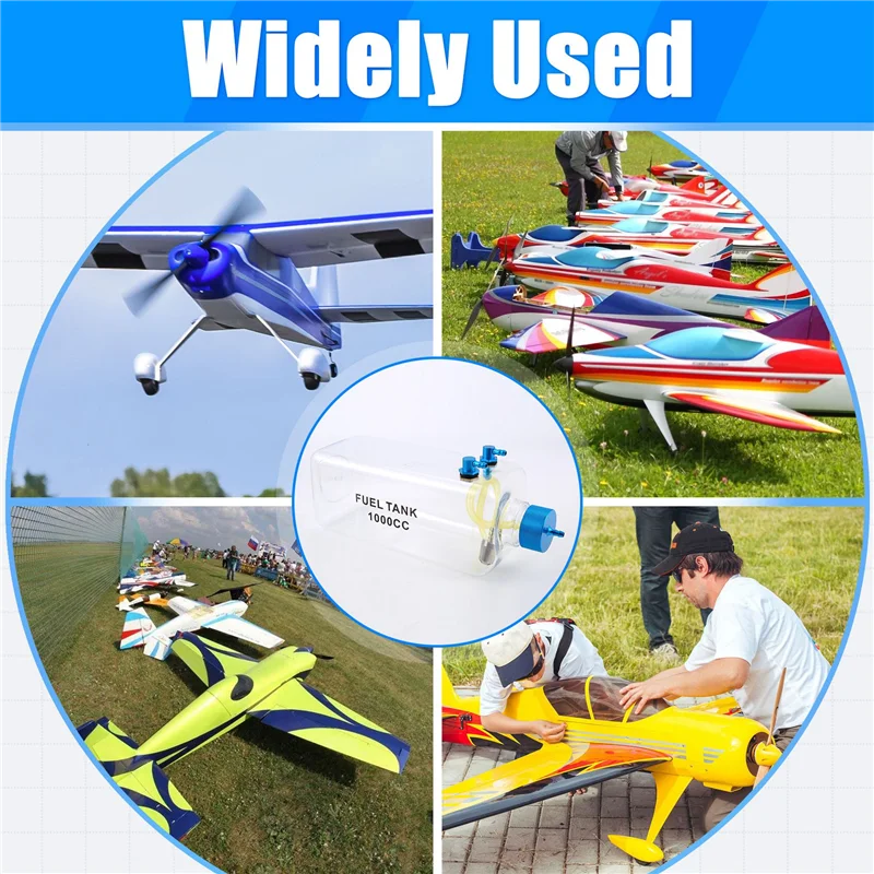 T84C-연료 탱크 휘발유 투명 플라스틱 병 CNC RC 가스 및 니트로 비행기용