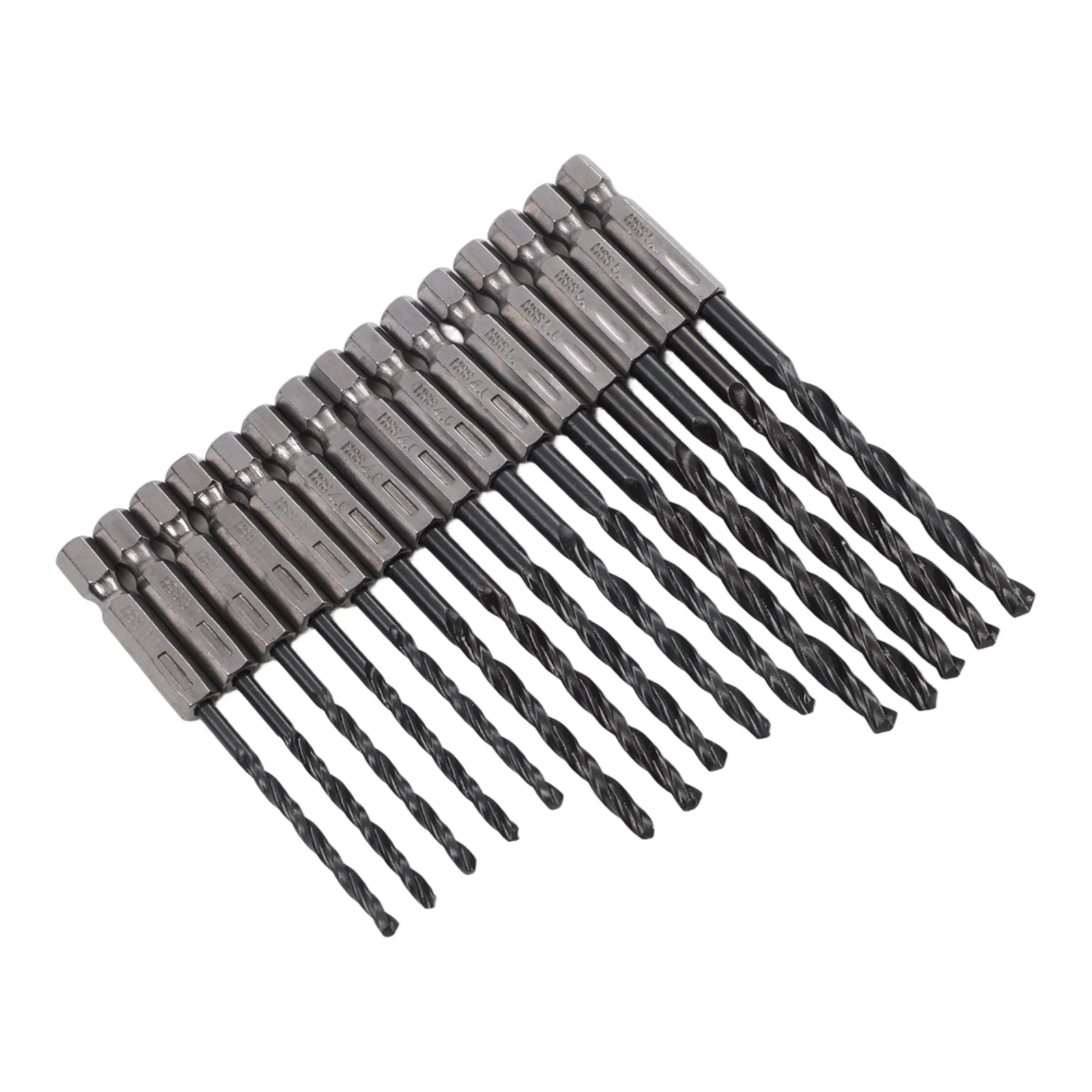 Shank 15pcs Nitrogen Black Drills Bits High Steel 3mm 4mm Set Useful Practical Replacement 2018 NEW  Shank 15pcs