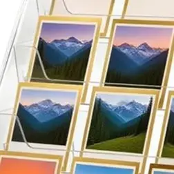 1/2pcs 5-Tier Acrylic Card Display Stand Clear Acrylic Material Bookshelf Desktop Stand For Cards Sports Cards Postcards