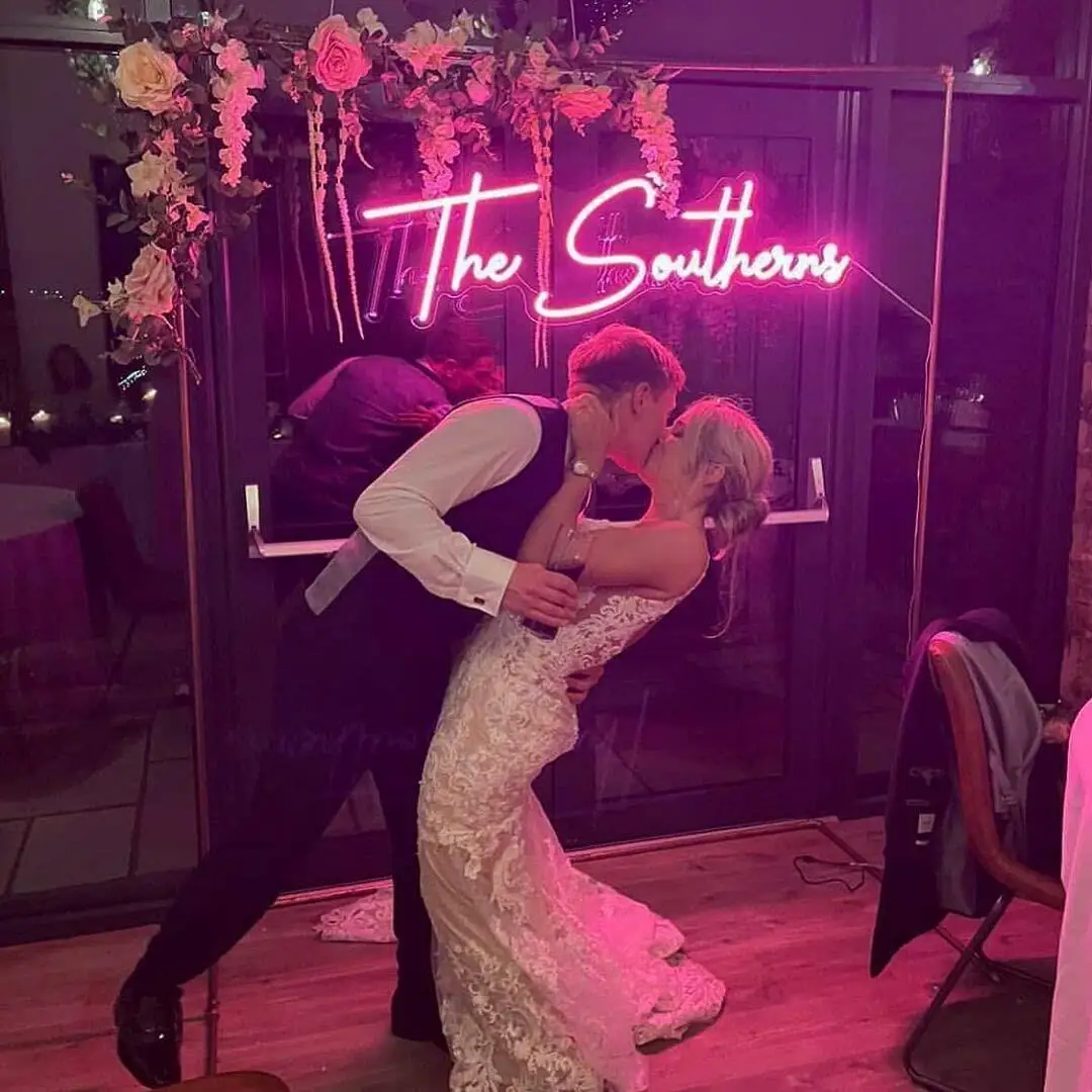 Custom LED Neon Signs, Personalised Neon Lights Sign for Bedroom Wedding Birthday Party Home Wall Décor Salon Neon Light Sign