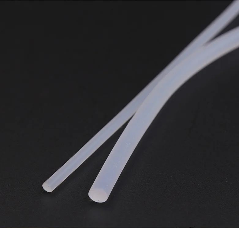 2mm, 3mm ,4mm, 5mm ,6mm.7mm 8mm, 10mmTransparent Silicone Rubber extrusion , Clear Silicone Round  rubber Rod/Rope/ Strip/  Cord