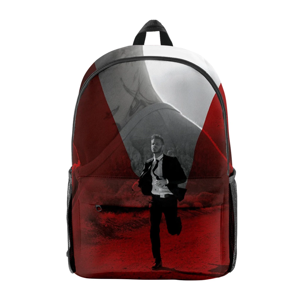 

Популярная новинка в стиле хип-хоп, забавная сумка для книг M.Pokora, рюкзаки для ноутбуков, водонепроницаемые оксфордские рюкзаки с 3D принтом для мальчиков и девочек, дорожные рюкзаки