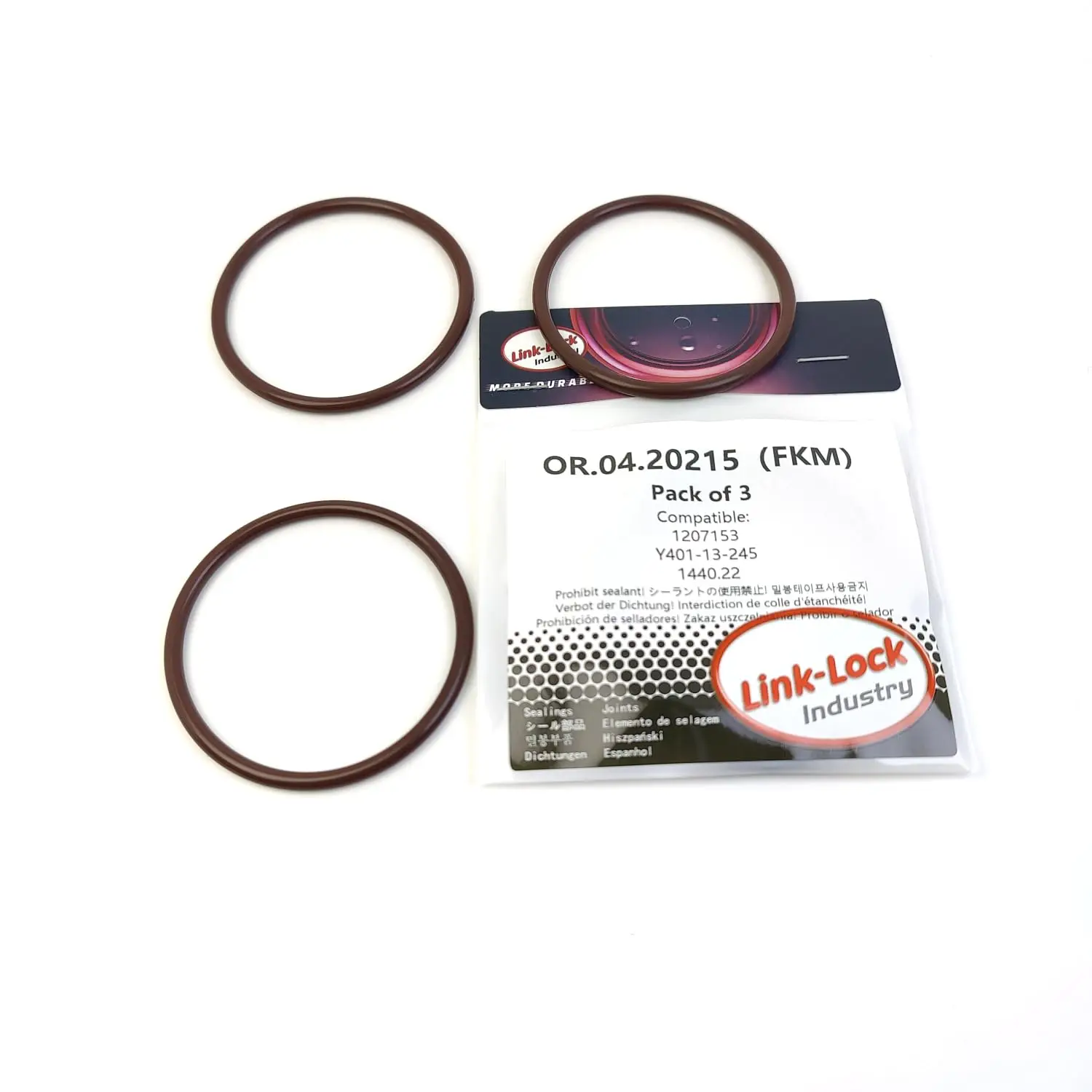

LINK-LOCK 3PCS OR.04.20215 FKM Viton Sealing O-Ring Kit of Air Filter Housing Intake Hose 1207153 Y401-13-245 1440.22 for FORD f