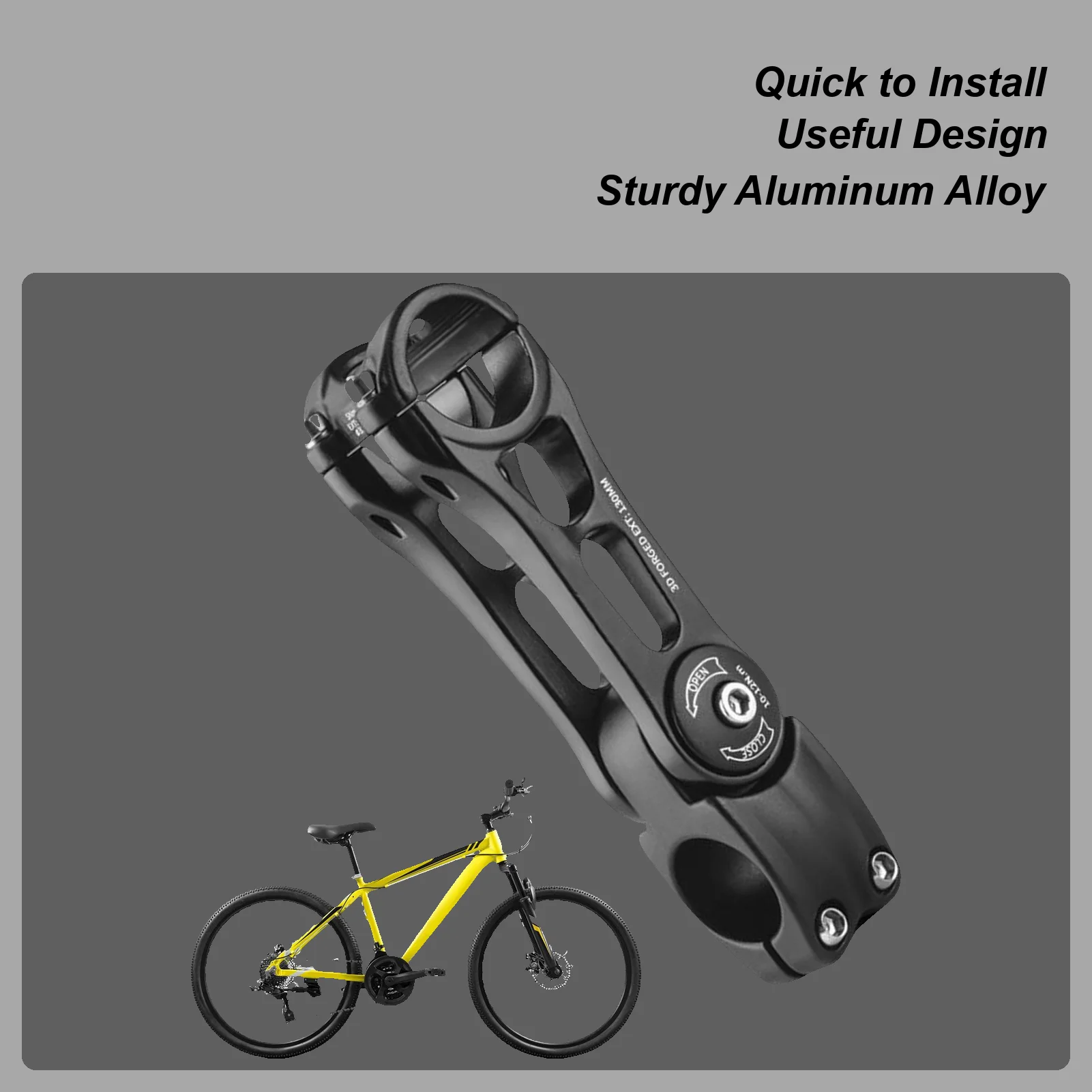 

Road Bike Stem 31.8mm Bike Handlebar Extender Aluminum Alloy Extender Cycling Accessory For Long-Distance Racing Fitness