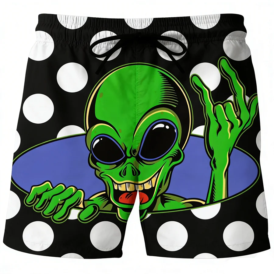 

Мужские повседневные шорты с мультяшным принтом для отдыха на природе