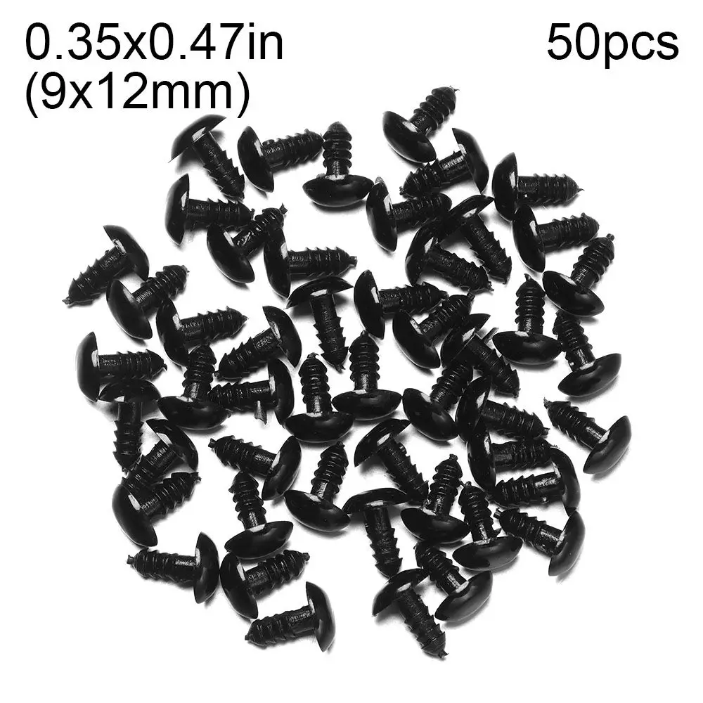 50/100pcs Craft DIY Tool Bear Buttons Oval Animal Noses Dolls Accessories  Noses Safety Parts