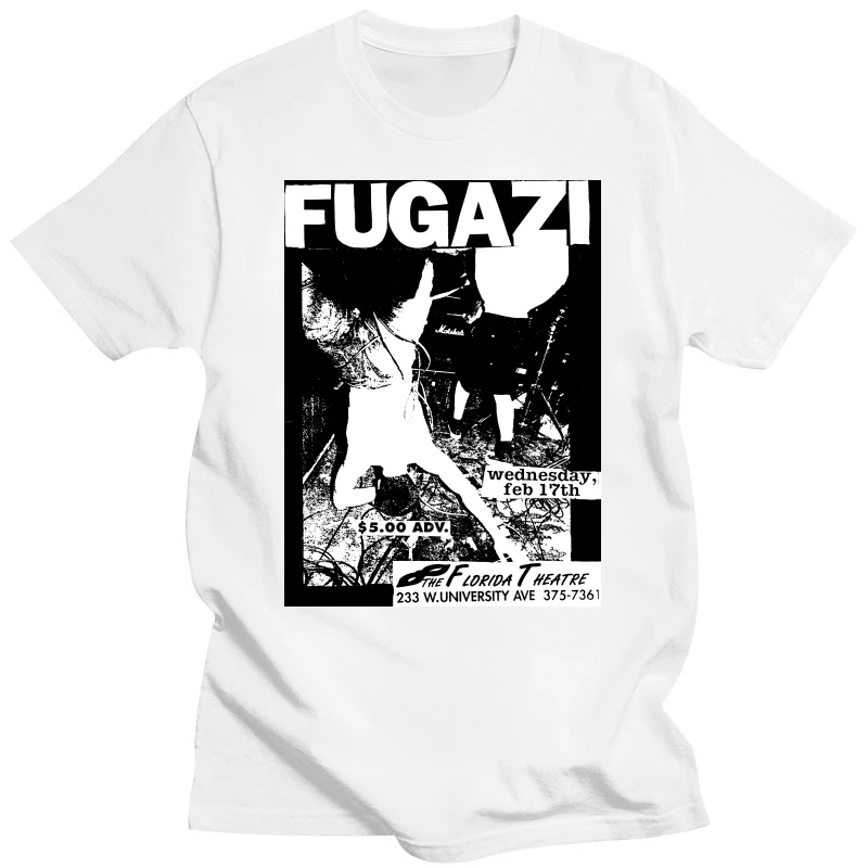 Fugazi Flyer Short Sleeve T-Shirt vintage unisex tshirt full size gift for fan