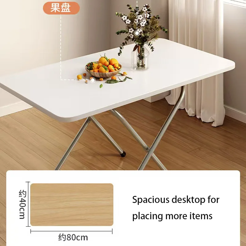 Foldable Table Household Small Apartment Dining Table Simple Rental House Stall Square Table Outdoor Rectangular Small Table