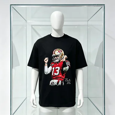 2026 New Fashion Comfort Player Print Graphic Skin-friendly Cotton T Shirt Men, Short Sleeve Casual Sporty for Men's Tshirts