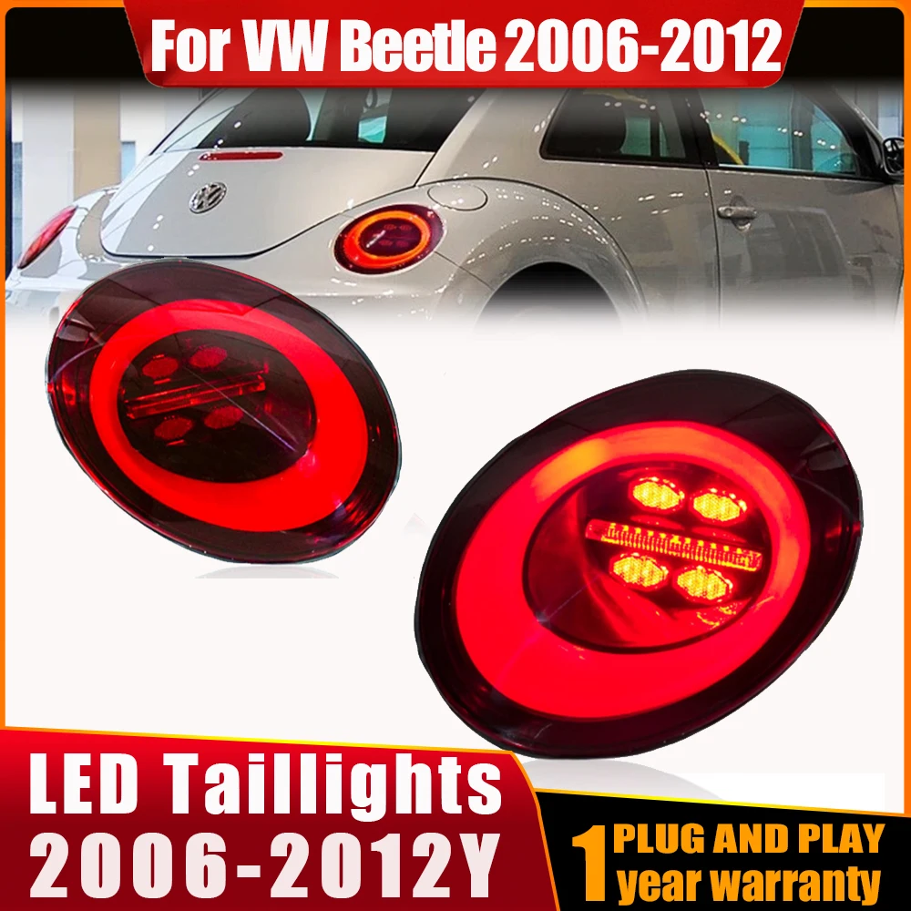 

LED Tail Light For VW Beetle 2006 2007 2008 2009 2010 2011 2012 Car Rear Bumper Lamp Taillights Brake Light Streamer Taillamp