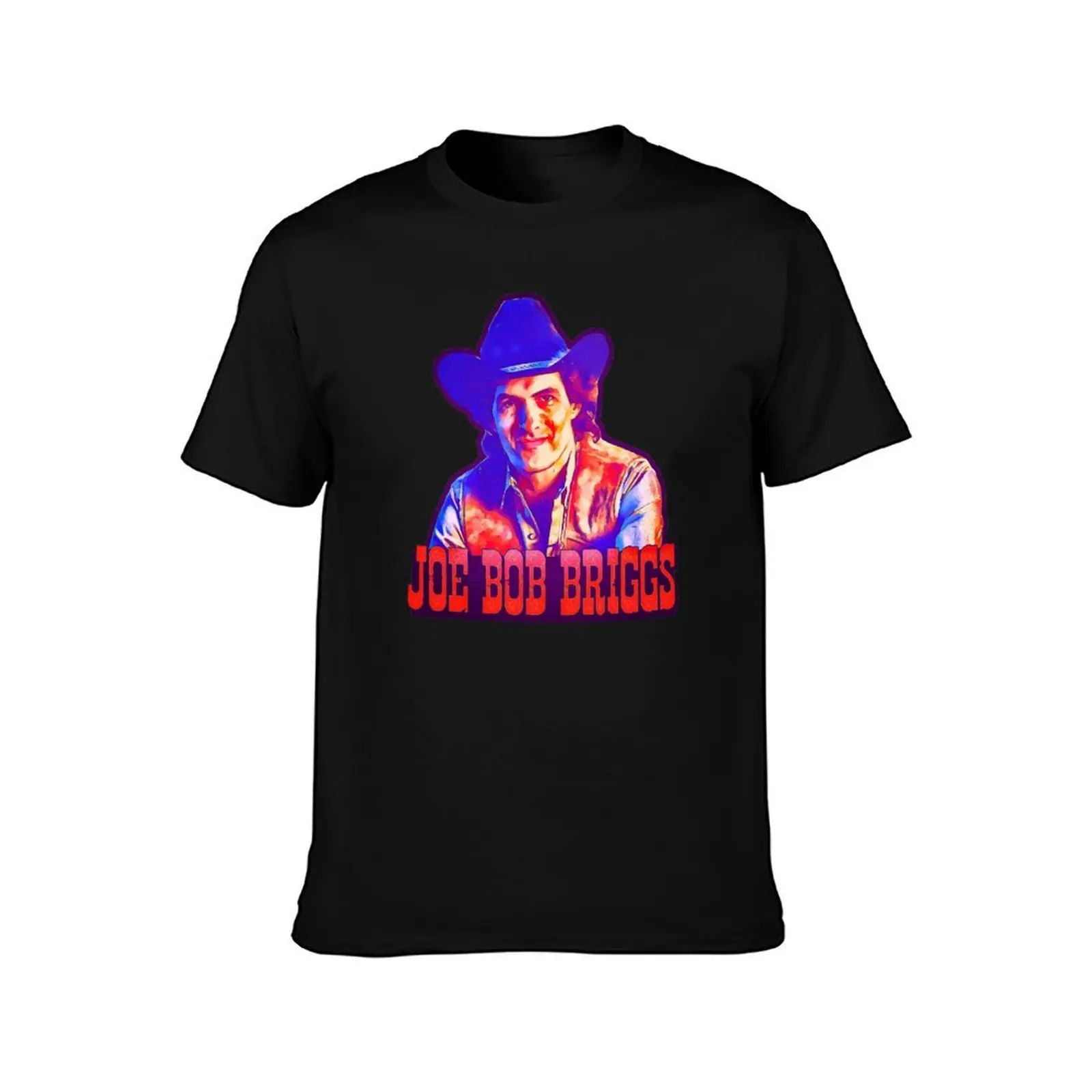 Joe Bob Briggs Horror icon T-Shirt, Summer Casual Cotton Tee, Oversized Streetwear Tops, Vintage Graphic Print, Unisex Men Women
