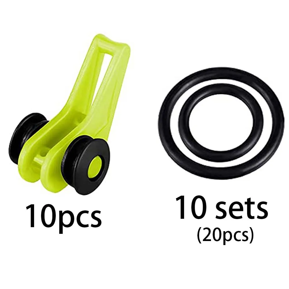 Angeln Köder Keeper 10PCS Gemischte Farben Sichere Halter Haken Ring Wurm Köder Verschluss Winkel Aufhänger für Rod Jig Casting Tackle