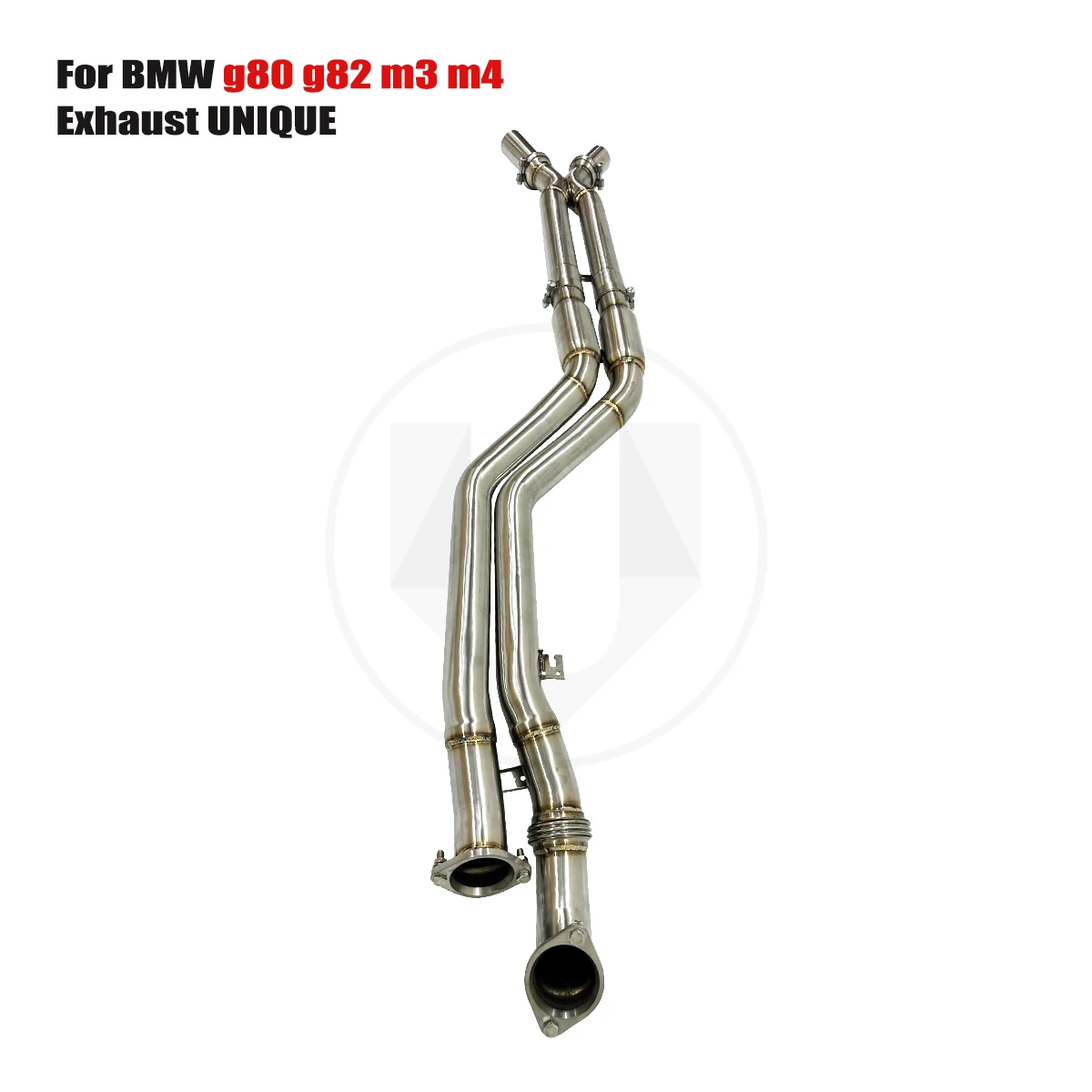 

UNIQUE mid pipe For Bmw g80 g82 m3 m4 equally long double pipe middle section Equal Length SS304 exhaust mid X-pipe