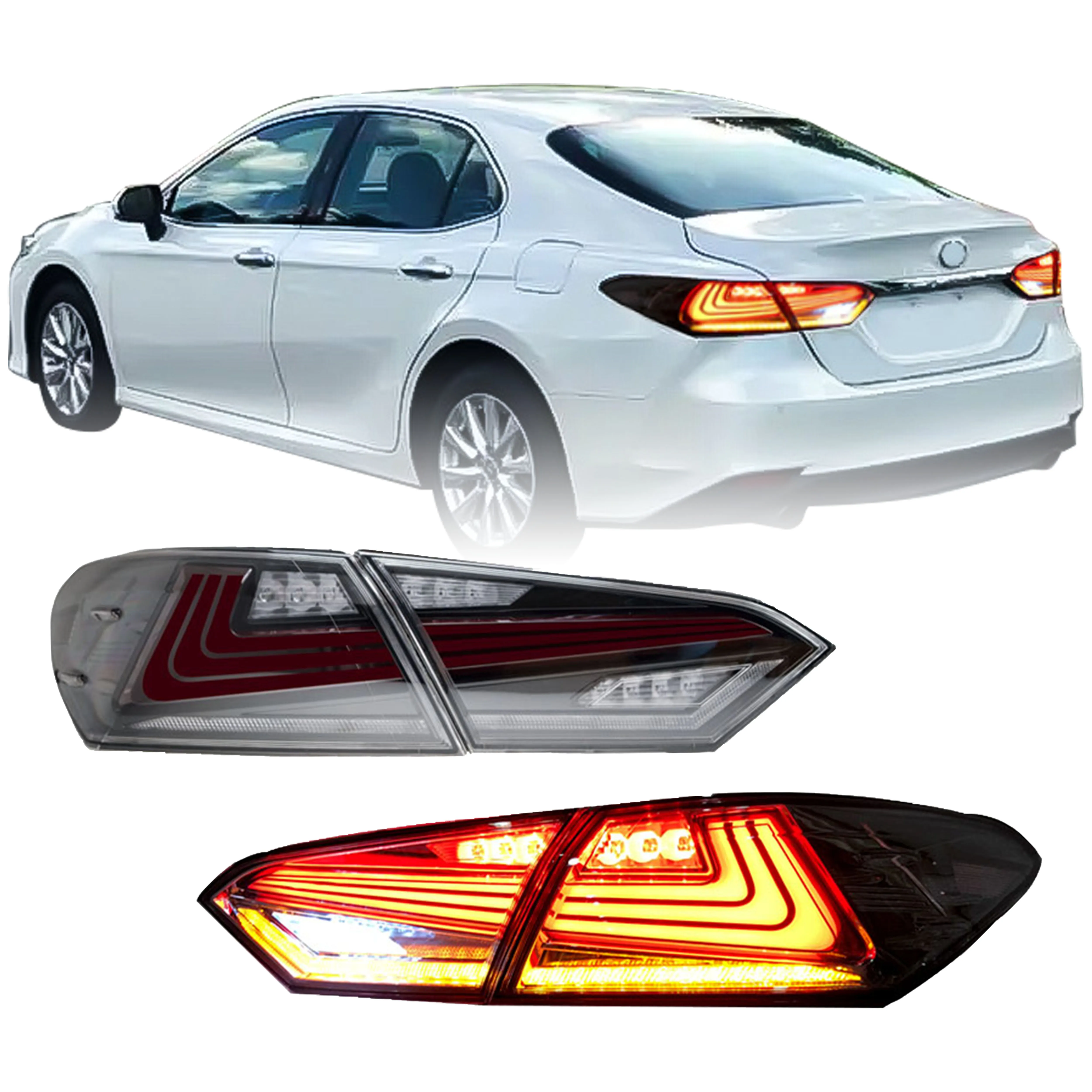 

LED Tail Lights for Camry 2018-2022 - Smoked Lens, Sequential Signals