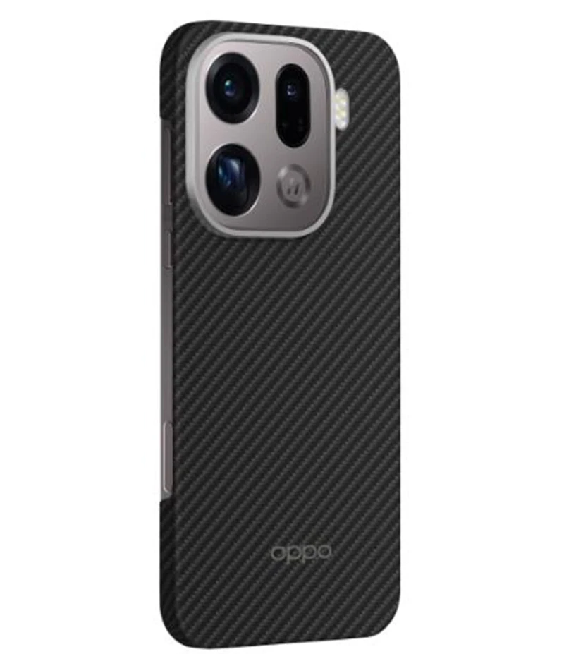 حافظة OPPO Find X9 Pro الأصلية من ألياف الكربون المغناطيسية غير اللامعة Magsafe غطاء خلفي مقاوم للصدمات لهاتف OPPO Find X9 شحن لاسلكي