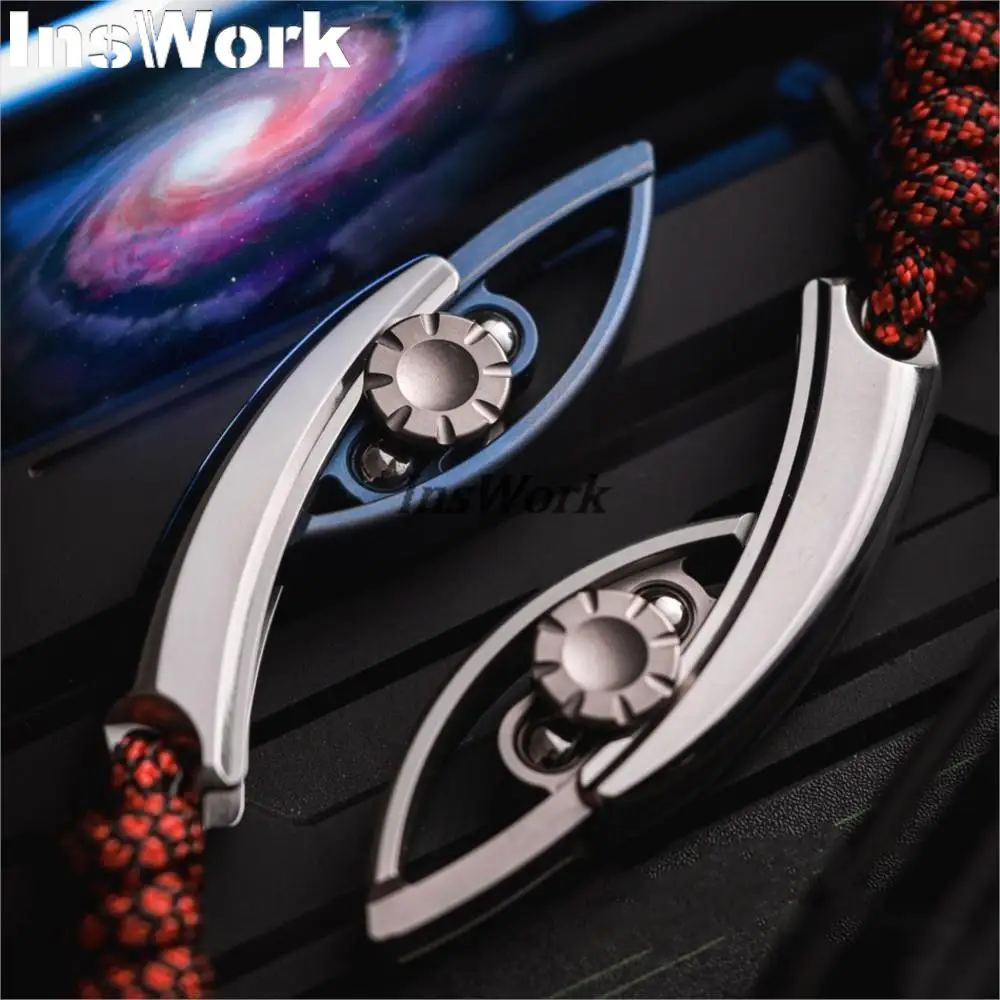 Serie espacial Star Luck compuesto 3 en 1, dedo Push Slider Fidget Spinner, rueda giratoria de Metal, colgante de Metal, juguetes para aliviar el estrés