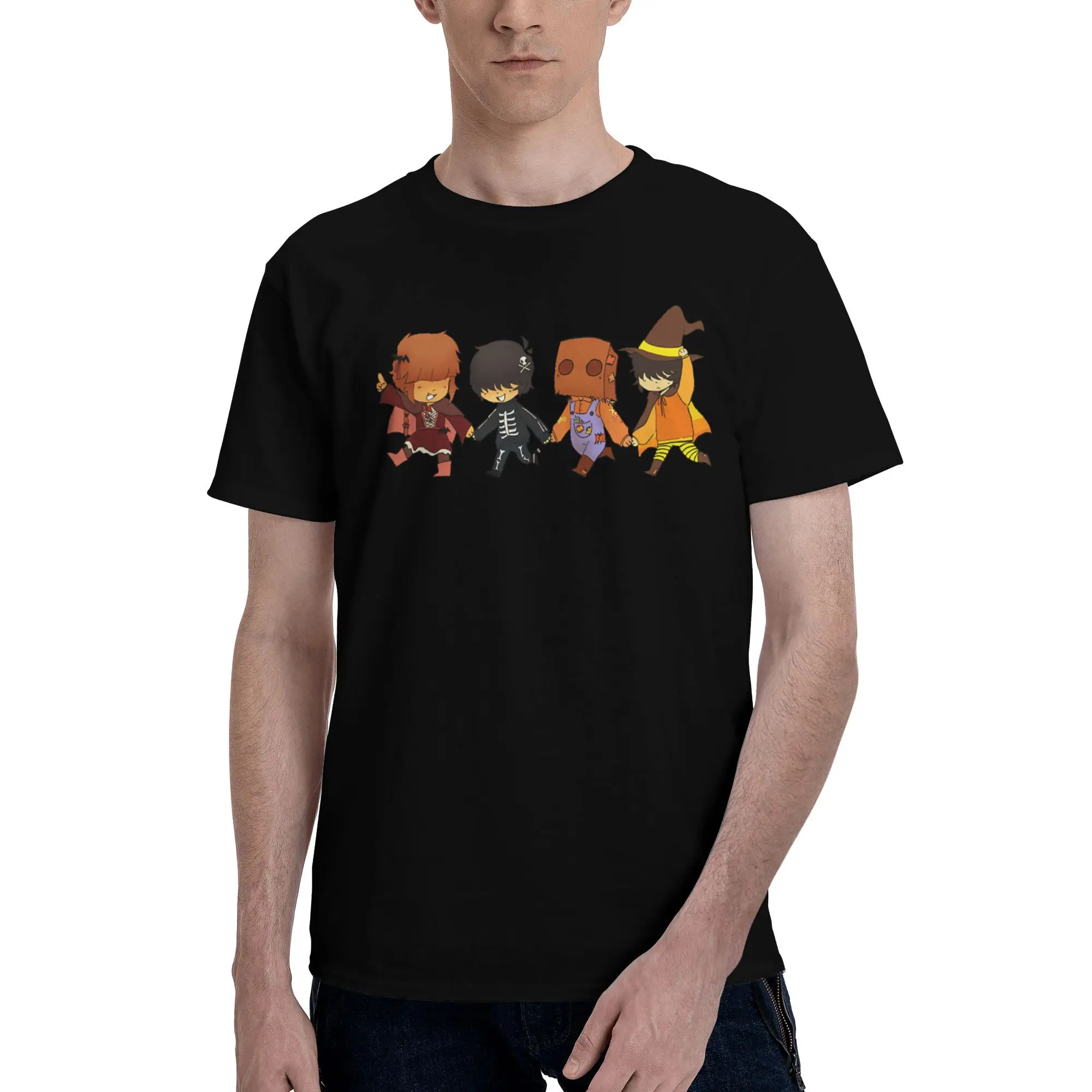 

Custom Game L-Little Nightmares Anime T Shirt Men 100% Cotton Tshirt Leisure Tees Short Sleeve T-shirt Slim Fit Clothing Gift