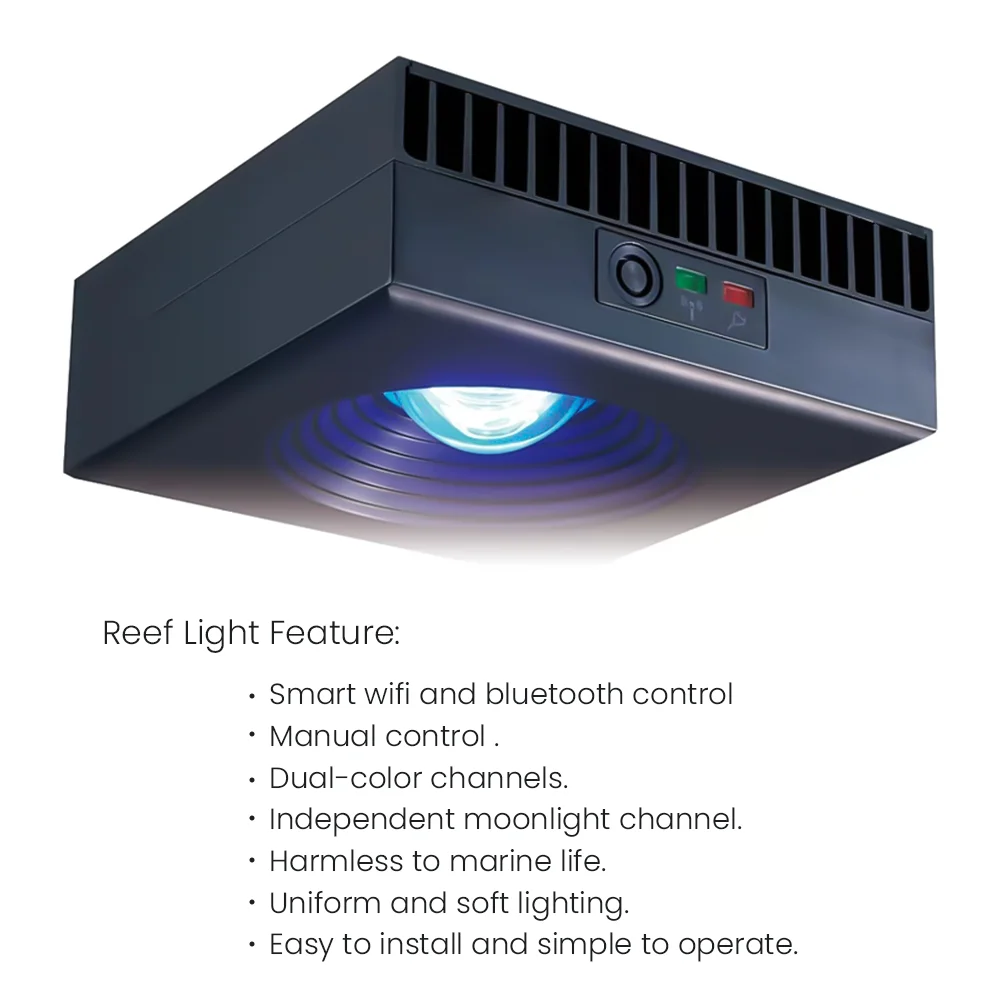 MSQ Series Reef Light Ultimate Par 50W 75W 95W 115 Reef Fish Tank Full Spectrum Light Emitting Diode WIFI Light