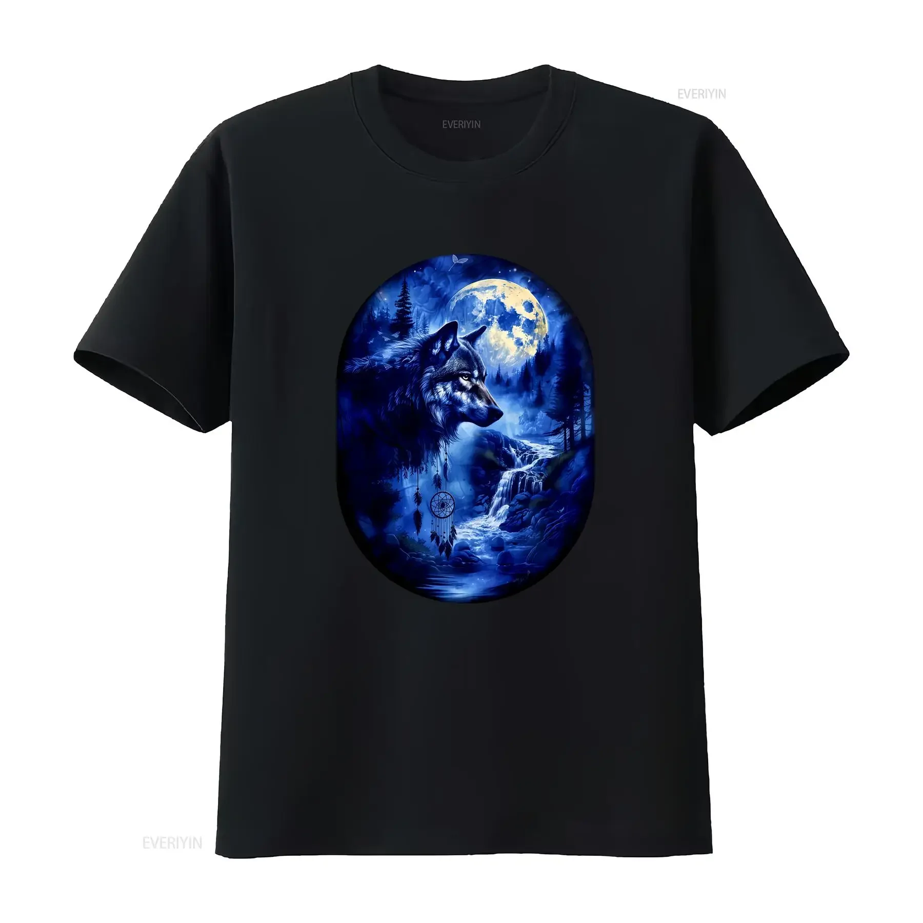 Vintage 90s Wolf T Shirt Lovers Retro 2000s Nature Moon Nostalgia Oversize Cute Y2k Native vintage Washed Top For Everyday Wear