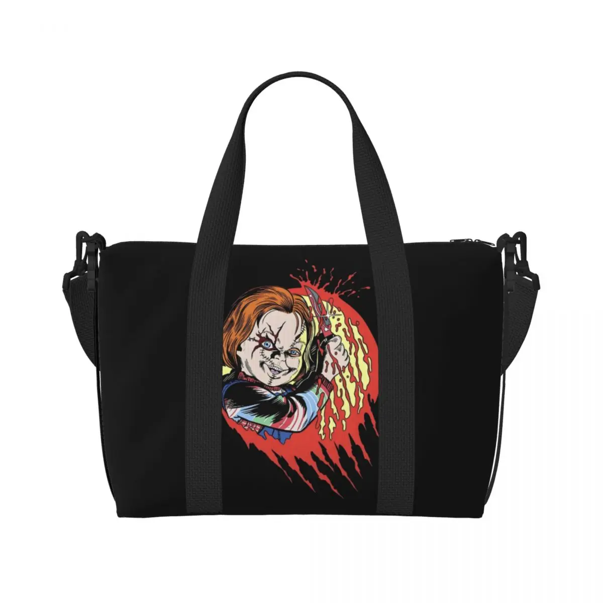 

Детская сумка-тоут Чаки на заказ, женская большая вместительная сумка для фильма ужасов, пляжные дорожные сумки для спортзала