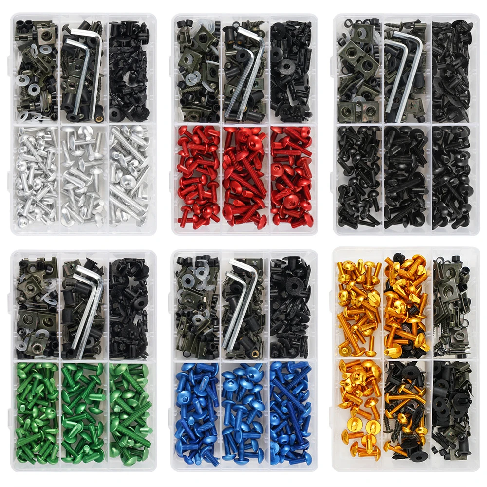 253 adet Honda için motosiklet kaporta Fairing cıvata seti CBR600 F F2 F3 F4 F4i CBR600RR CBR1000RR modem...