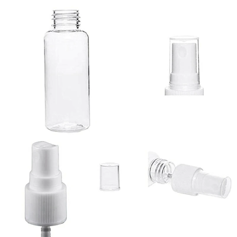 

A49Z 50PCS 100 Ml Transparent Plastic & 50 Pieces 50Ml Spray Bottles