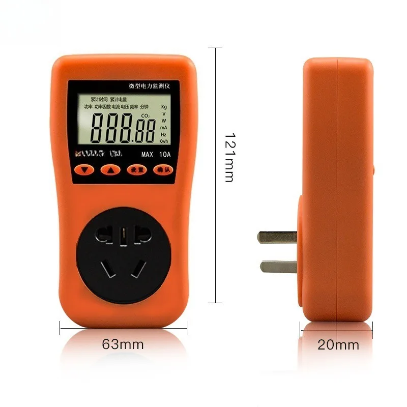 

VC470 Meter Household Electricity Socket Tester Electricity Power Metering Monitor