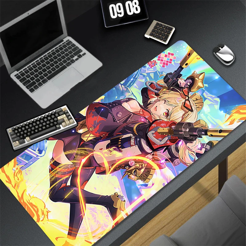

Mouse Pad Zenless Zone Zero Burnice White Gaming Mousepad Rubber Desk Mat Non-slip PC Laptop Gamer Desk Accessories Keyboard Pad