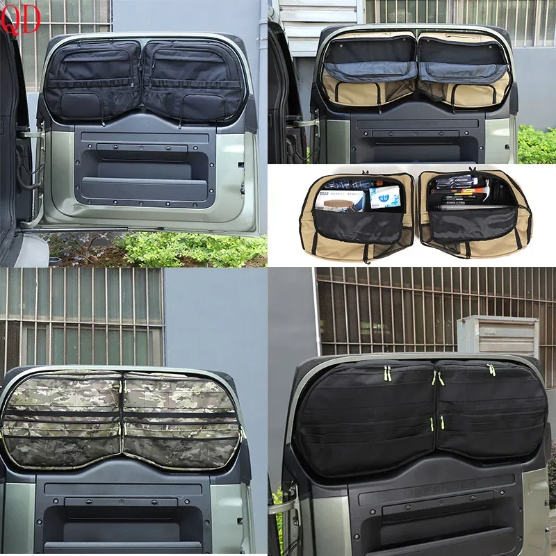 

For Land Rover Defender 90 110 2020+ Oxford Cloth Black Car tailgate tool window bag storage bag car modification accessories