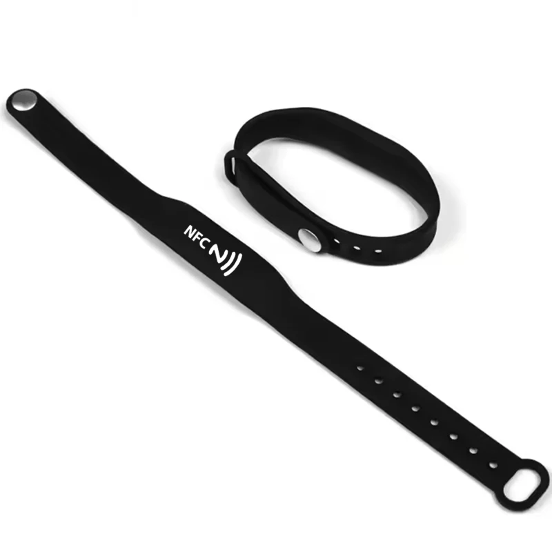 Waterproof NFC Silicone Bracelet 13.56MHz NTAG215 Silicone Wrist Band NFC RFID Rubber Wristband