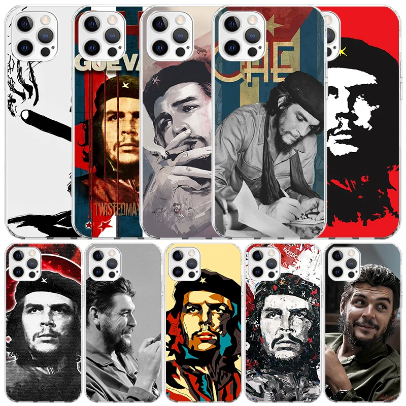 チェ・ゲバラ シガレット電話ケース Iphone 16 15 14 13 12 11 プロマックスミニ XR XS X 7 プラス 8 + SE 2020 ソフト TPU バックカバー