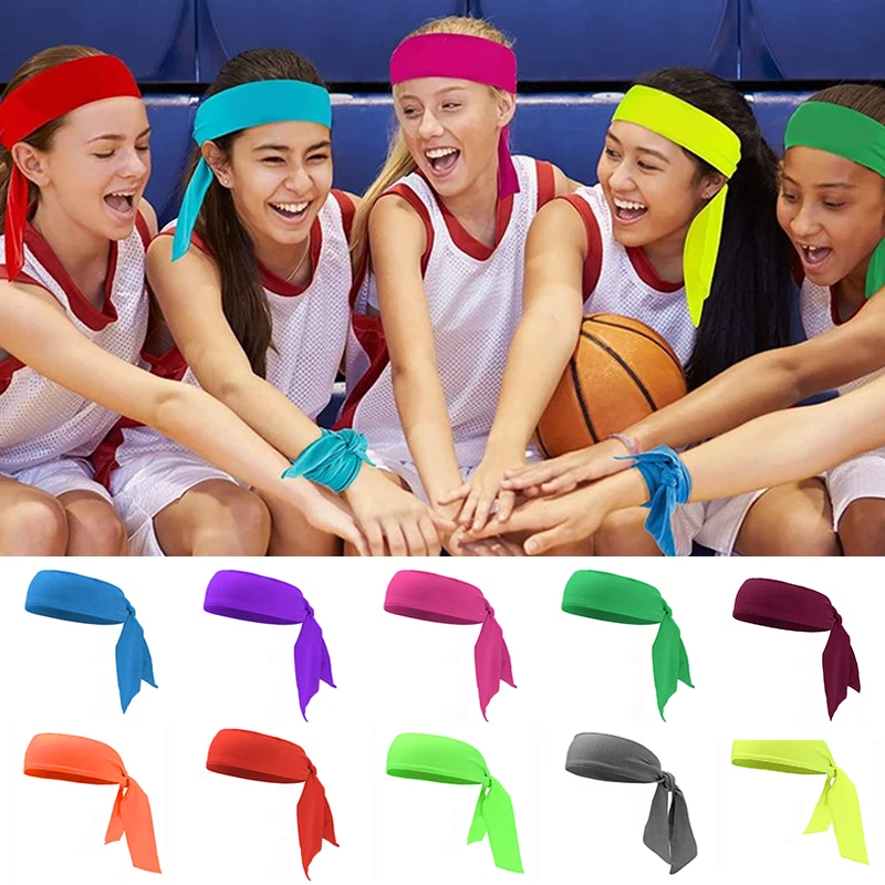 Sport Yoga Headbands, Fashion Soft Elastic Cotton Lace-up Sweatband Yoga Stretchy Pirate Headband for Women Man Girl Hairbands