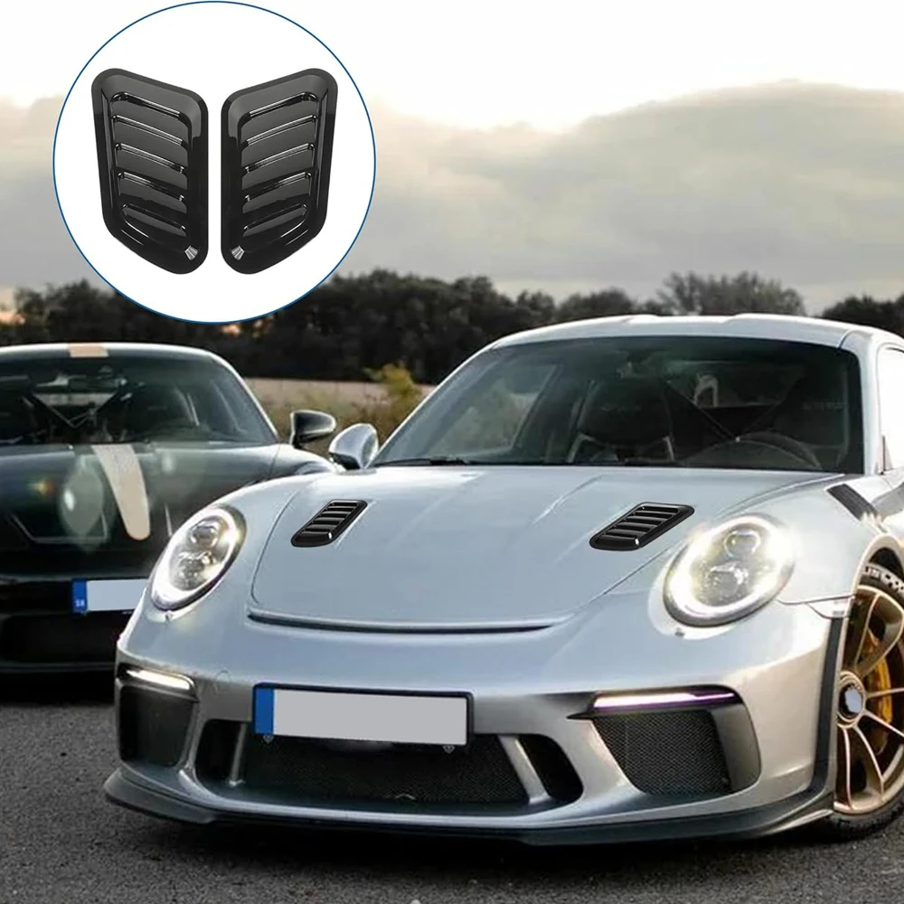 

Universal Car Hood Vents Air Intake Trim Cover for Engine Scoop Bonnet Vent Exterior Decor Accessory for SUV Truck Modification