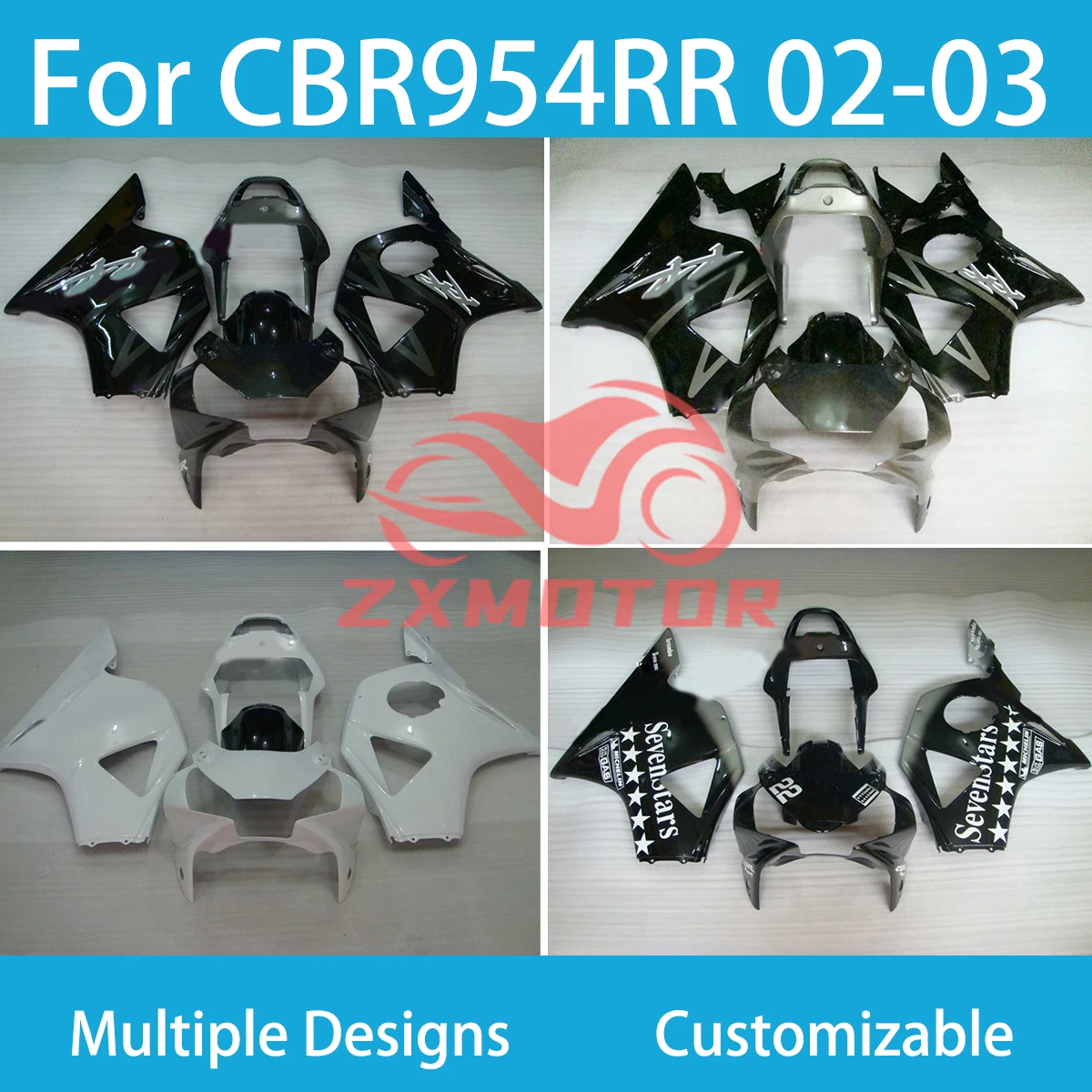 

Hot Style Fairings for Honda CBR 954RR 2002 2003 Motorcycle Plastic Parts Injection Molded Fairing Kit CBR954RR 02 03