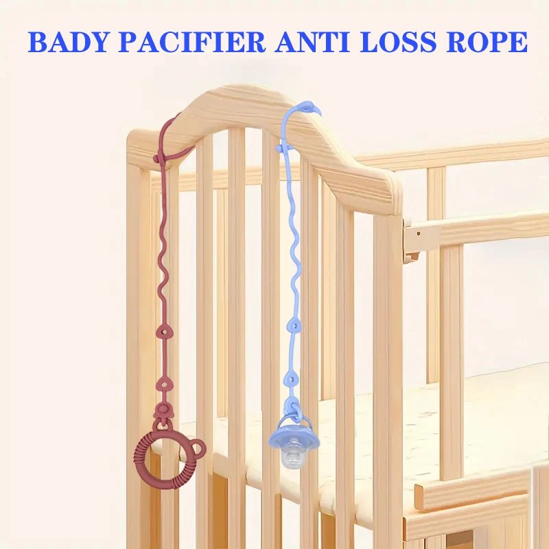 

Silicone Pacifier Anti Drop Chain Baby Toy Teether Anti Drop Rope Baby Pacifier Chain Anti Loss Chain
