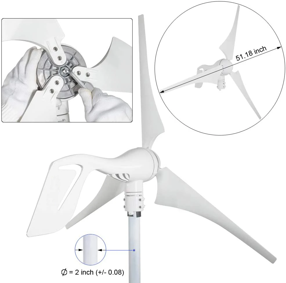 Wind turbine generator  hybrid charging  and 400 watts wind power charging controller with inverter and MPPT controller